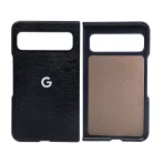 Luxury Leather Protective Case For Google Pixel Fold 9Pro Fold Hard PC PU Cortex Antiskid Shockproof Protection Cover 5
