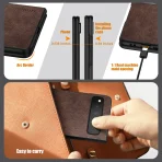 PU Leather Case for Google Pixel Fold 5G simply Business style Hard PC with PU 2in1 material 4