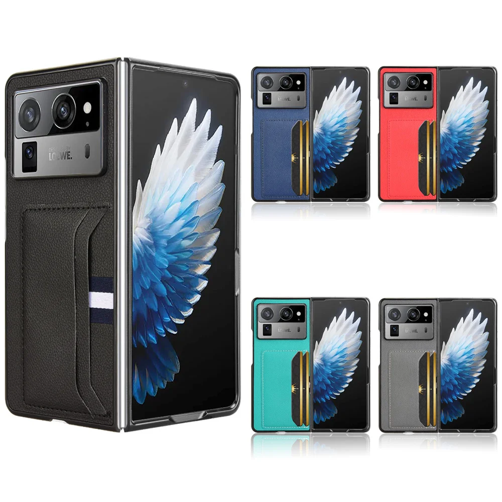 For Tecno Phantom V Fold 2 Case Luxury PU Leather Card Slots Hard Back Cover Case For Tecno Phantom VFold 2 Phone Case 1