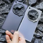 Micro-Frosted Matte Skin Folding Case For OnePlus Open / OPPO Find N3 Camera Foldable Metal Stand Holder Kickstand 2