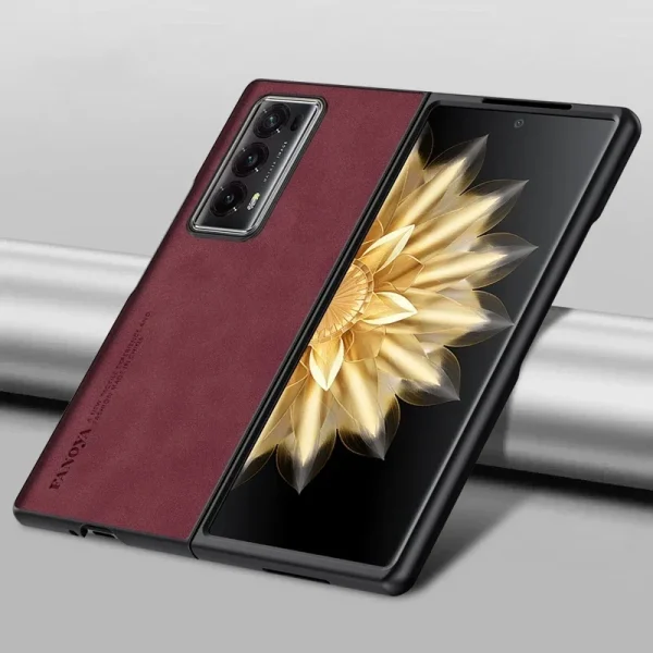 Luxury Leather Matte Flip Folding Phone Case for Honor Magic V V2 5G Case Thin Lightweight Shockproof Back Cover 9