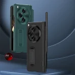 For OPPO Find N3 Case Premium Leather Hinge Kickstand+Screen Protector Stylus Pen Folding Lens Protection Cover For OnePlus Open 1