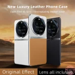 Anteen Luxury Leather Case for Oppo Find X6 Pro Series Lens Protection Cover All-inclusive Business Clear Shockproof Shell 1