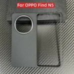 Real Aramid Carbon Fiber Protective Case for OPPO Find N5 AI 5G Smartphone Folding Screen Ultra-thin Cover Magsafe Charge Funda 1