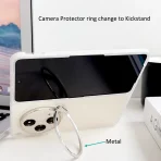 Micro-Frosted Matte Skin Folding Case For OnePlus Open / OPPO Find N3 Camera Foldable Metal Stand Holder Kickstand 6