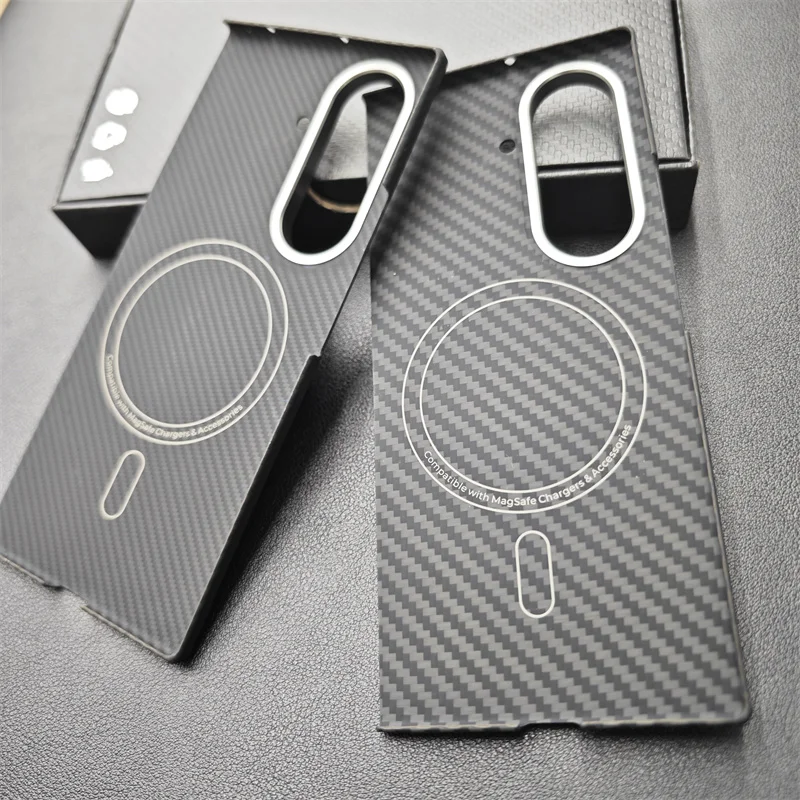 Aramid Magnetic Case For Samsung Galaxy Z Fold 7 Carbon Fiber Cover For Magsafe Case Shell Cover Mobile Phone Accessories 2