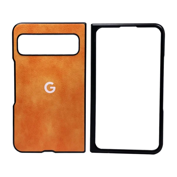 Luxury Leather Protective Case For Google Pixel Fold 9Pro Fold Hard PC PU Cortex Antiskid Shockproof Protection Cover 9