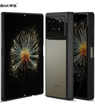 ibmrs for Xiaomi Mix Fold 3 fold Case,Frosted transparent Shockproof Protection Case 2